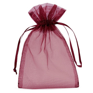 Sacchettino organza 12,5x17 bordeaux (20 pz)