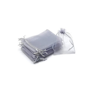 Sacchettino organza 16x16 argento (20 pz)