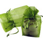 Sacchettino organza 16x16 verde bosco (20 pz)