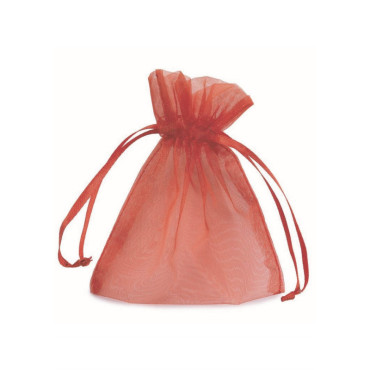 Sacchettino organza 16×16 rosso (20 pz)