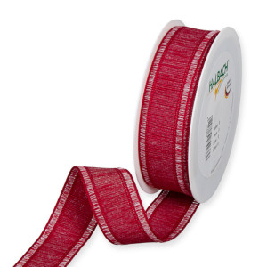 Nastro mm.32 m.15 GROSGRAIN BORD. rosso