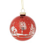 Pallina VD 10 albero rosso