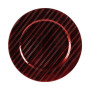 Piatto PVC d. 33 rosso