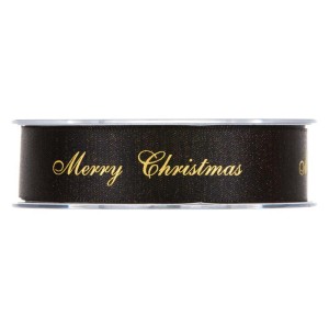 Nastro mm.25 m.25 FR.CHRISTMAS nero