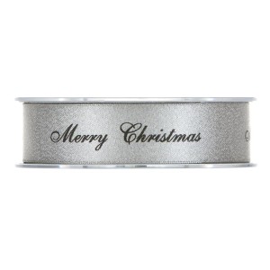 Nastro mm.25 m.25 FR.CHRISTMAS argento