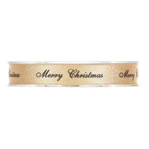 Nastro mm.15 mt.25 FR.CHRISTMAS oro