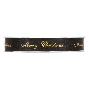 Nastro mm.15 m.25 FR.CHRISTMAS nero