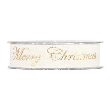 Nastro mm.25 m.10 GOLD M.XMAS crema