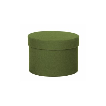 Scatola cart.velluto d.18 verde (set 3)