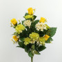 Rosa zinnia frontale cm.50 giallo