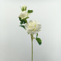 Rosa aperta ramo x3 cm. 68 cream