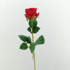 Rosa singola cm. 64 rosso