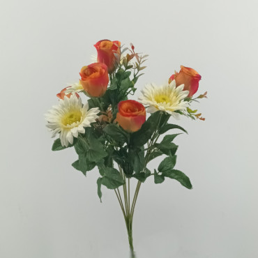 Gerbera mazzo cm.43 bocciolo arancio