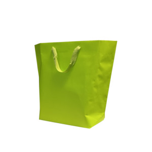 Shopper lus. 22x30 verde acido (pz.5)