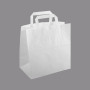 Shopper carta piat.26x25 bianco (pz.25)