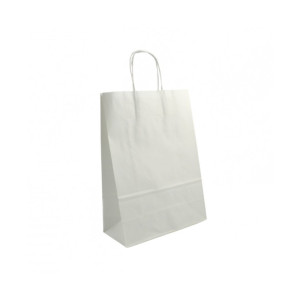 Shopper 22x31 carta bianco (pz.25)