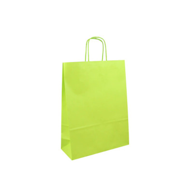 Shopper 22×31 carta col. verde acido (pz.25)