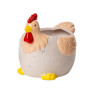 Vaso gallina 17x13 crema