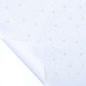 Bobina CP 1x25 LOVE HEART PEARLY bianco