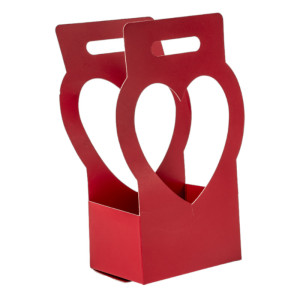 Borsina cuore 17x33 rosso (pz.10)