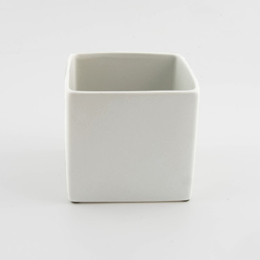 BASIC-Cubo 07×07 bianco opaco