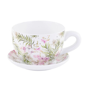 Tazza ceramica d.15 rosa