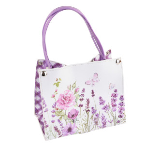 Borsa similpelle 19x27 lavanda