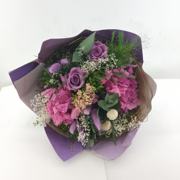 Bouquet GARDEN 2 ROSE cm 39 milka