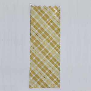 Busta portab.TARTAN METAL 18x50 oro (pz.50)