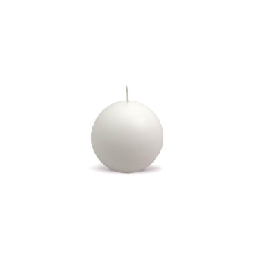 Candela sfera 060 bianco (pz 16)